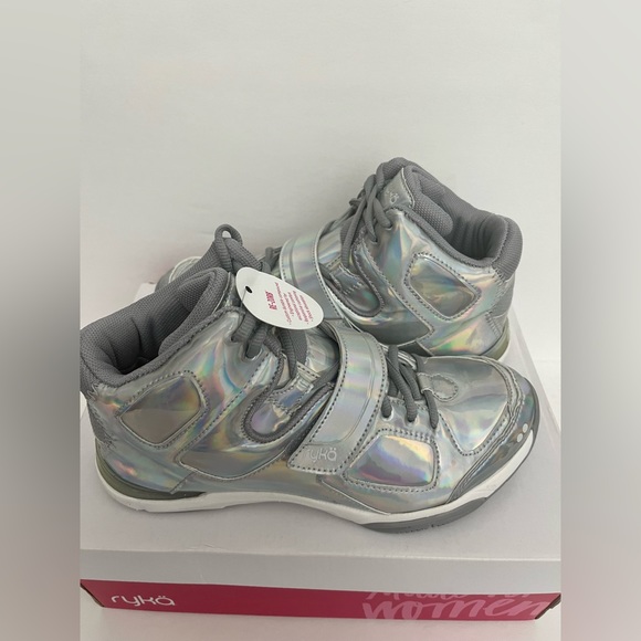 Ryka Women's Tenacious Patent Silver Iridescent Comfort
Training Sneakers - Picture 7 of 16